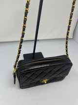 Chanel Black Quilted Lambskin Camera Bag
