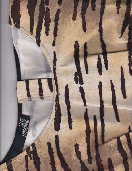 LOVE MOSCHINO Tiger Print Shift Mini Dress