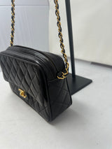 Chanel Black Quilted Lambskin Camera Bag