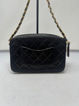 Chanel Black Quilted Lambskin Camera Bag