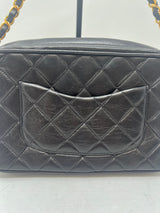 Chanel Black Quilted Lambskin Camera Bag