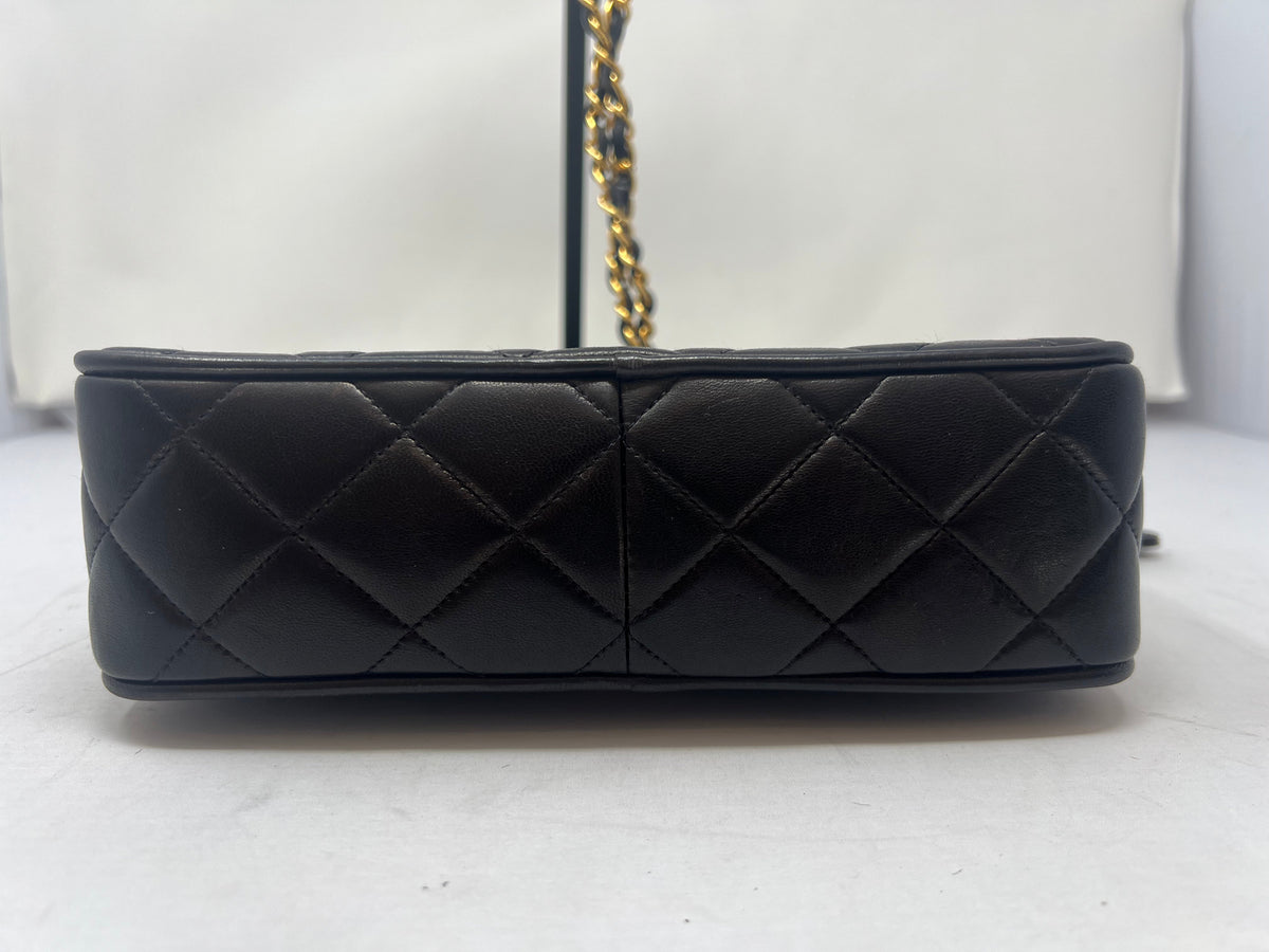 Chanel Black Quilted Lambskin Camera Bag