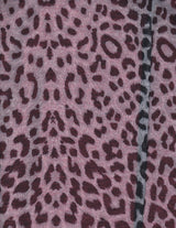 Pink Leopard Print Milkmaid Mini Dress