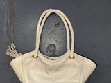 DESMO Grey Leather Small Shoulder Bag