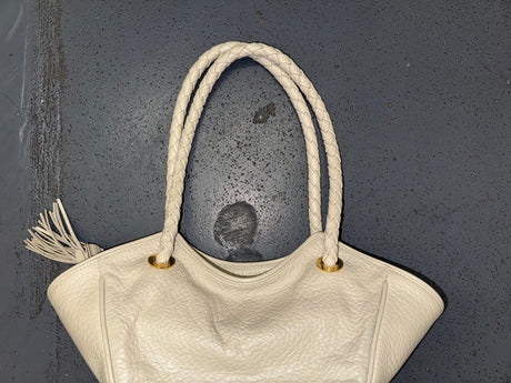 DESMO Grey Leather Small Shoulder Bag