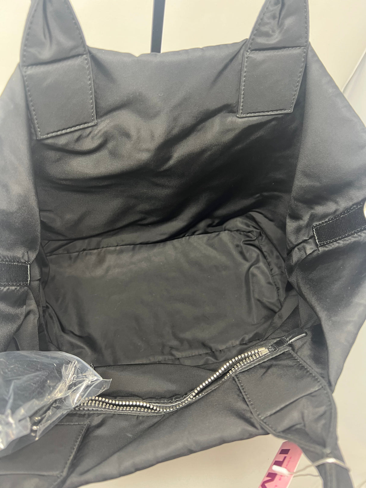 Prada Triangle Logo Plaid Nylon Leather (comes with strap)