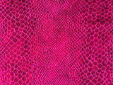 GUESS Pink Snakeskin and Black Mesh Sleeve Top