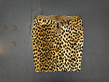 JUST CAVALLI Denim Leopard Print Midi Skirt