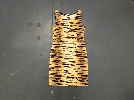 LOVE MOSCHINO Tiger Print Shift Mini Dress