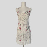 Love Letters floral sheer slip dress