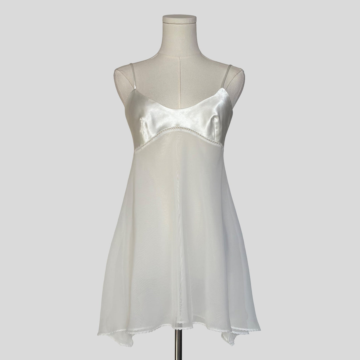 Silky bust babydoll slip dress