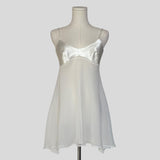 Silky bust babydoll slip dress