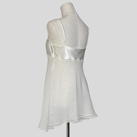 Silky bust babydoll slip dress