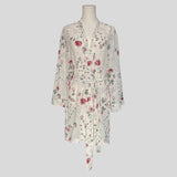 Love Letters floral sheer robe