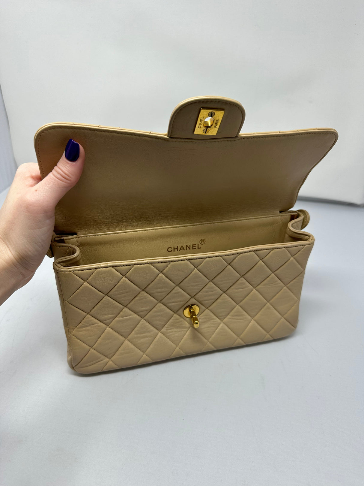 Chanel Lambskin Double Sided Flap Bag
