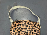 CECCONI PIERO Pony Hair Animal Print Shoulder Bag