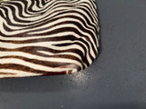 CECCONI PIERO Ponyhair Zebra Print and Red Tote Bag