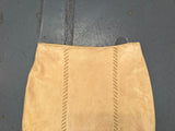 Tan Suede Mini Skirt