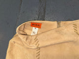 Tan Suede Mini Skirt