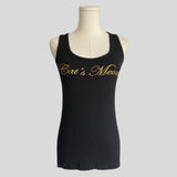 Beaded Cat's Meow ribbed tank top