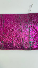 Jimmy Choo Metallic Fuchsia Ring Clutch