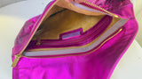Jimmy Choo Metallic Fuchsia Ring Clutch
