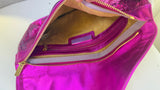 Jimmy Choo Metallic Fuchsia Ring Clutch