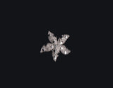 Silver Textured Starfish Pin