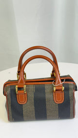 Fendi Pequin Mini Boston Bag