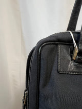 Gucci Diamante Canvas Black Shoulder Bag Embossed Logo
