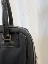 Gucci Diamante Canvas Black Shoulder Bag Embossed Logo