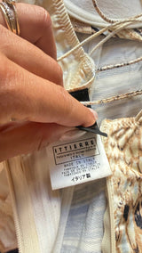 Just Cavalli Snake Print Satin Dress