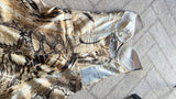 Just Cavalli Snake Print Satin Dress