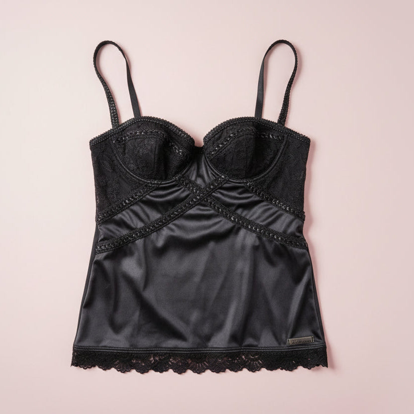 John Galliano Black Bustier