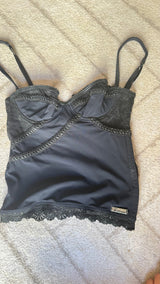 John Galliano Black Bustier