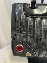 Christian Dior Cadillac Leather Tote Bag Black Galliano Era c. 2003–2004
