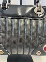 Christian Dior Cadillac Leather Tote Bag Black Galliano Era c. 2003–2004