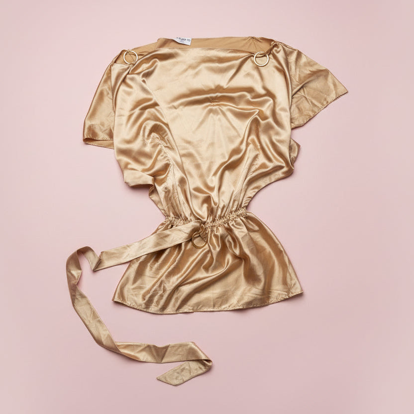 Ungaro Gold Belted Dress