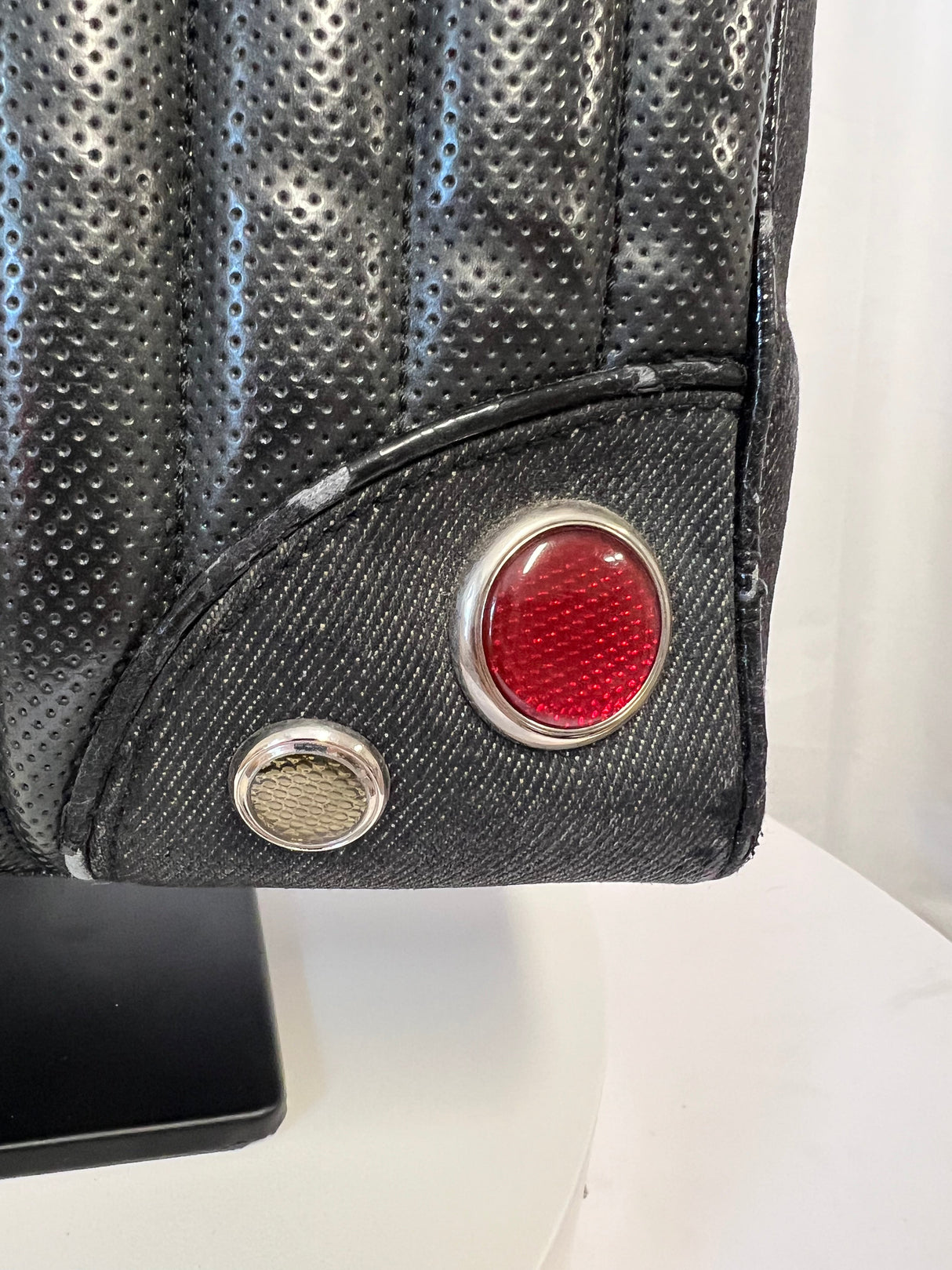 Christian Dior Cadillac Leather Tote Bag Black Galliano Era c. 2003–2004