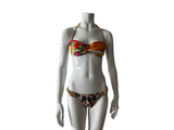 Animal Print and Gold Metal Bikini Bottom