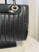 Christian Dior Cadillac Leather Tote Bag Black Galliano Era c. 2003–2004