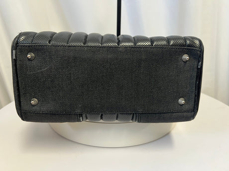 Christian Dior Cadillac Leather Tote Bag Black Galliano Era c. 2003–2004