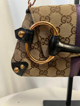 Tom Ford Era Gucci Horsebit GG Canvas Convertible Shoulder Bag & Clutch