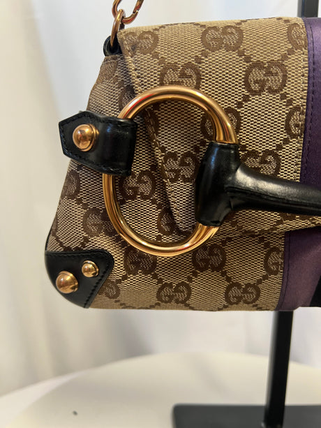 Tom Ford Era Gucci Horsebit GG Canvas Convertible Shoulder Bag & Clutch