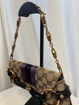 Tom Ford Era Gucci Horsebit GG Canvas Convertible Shoulder Bag & Clutch