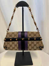Tom Ford Era Gucci Horsebit GG Canvas Convertible Shoulder Bag & Clutch