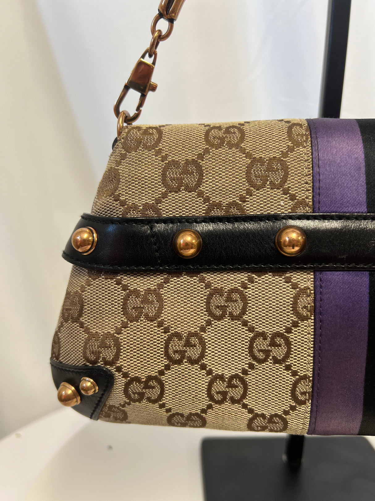 Tom Ford Era Gucci Horsebit GG Canvas Convertible Shoulder Bag & Clutch