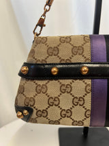 Tom Ford Era Gucci Horsebit GG Canvas Convertible Shoulder Bag & Clutch