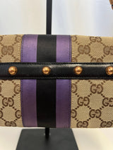 Tom Ford Era Gucci Horsebit GG Canvas Convertible Shoulder Bag & Clutch