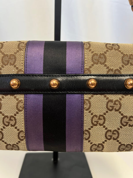 Tom Ford Era Gucci Horsebit GG Canvas Convertible Shoulder Bag & Clutch